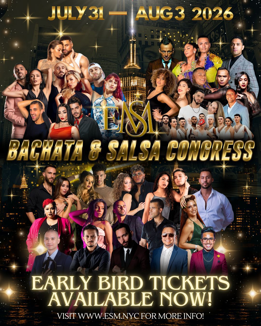 Empire Sensual Movement Salsa & Bachata Congress 2026 flyer