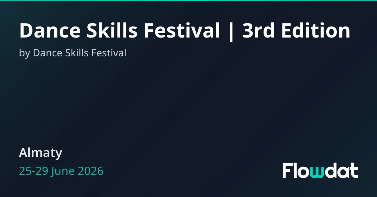Dance Skills Festival Almaty 2026 preview